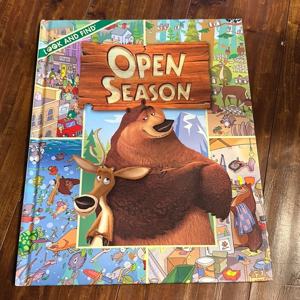 Rare Open Season Look and Find Hardcover Book 2006 Sony Boog Elliot HTF